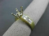 ESTATE WIDE 1.60CT DIAMOND 18KT TWO TONE GOLD SEMI MOUNT ENGAGEMENT RING #10870