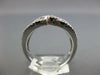 LARGE 1.34CT DIAMOND & AAA EMERALD 14KT WHITE GOLD 3D LOVE KNOT ETOILE FUN RING