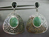 ESTATE 2.23CT DIAMOND AAA AGATE & ONYX 14KT BLACK GOLD FILIGREE CLIP ON EARRINGS