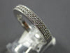 WIDE .30CT DIAMOND 14KT WHITE GOLD 2 ROW FILIGREE SEMI ETERNITY ANNIVERSARY RING