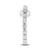 ESTATE 5.60CT DIAMOND 18KT WHITE GOLD CLASSIC OVAL INSIDE OUT HANGING EARRINGS