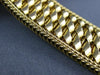 ANTIQUE GRUEN 1.40CT DIAMOND 18K WHITE & YELLOW GOLD HIDDEN WATCH BRACELET#21477