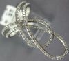 ESTATE LARGE .37CT DIAMOND 14KT WHITE GOLD 3D CLASSIC DOUBLE LOVE KNOT FUN RING