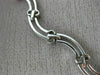 ESTATE 2.16CT ROUND DIAMOND 14K WHITE GOLD 3D CLASSIC DOUBLE WAVE NECKLACE #6869