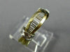 ESTATE .60CT DIAMOND 14KT WHITE & YELLOW GOLD 3D WEDDING ANNIVERSARY RING #1001