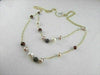 ANTIQUE 18KT PEARLS BLACK DIAMOND BY THE YARD NECKLACE