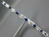 1.33CT DIAMOND & AAA SAPPHIRE 18KT WHITE GOLD 3D SEMI ETERNITY BANGLE BRACELET