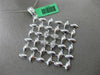 ESTATE EXTRA LARGE .96CT DIAMOND 18KT WHITE GOLD 3D CRISS CROSS SQUARE PENDANT