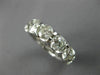 ESTATE LARGE 6.76CT ROUND DIAMOND PLATINUM 3D ETERNITY WEDDING ANNIVERSARY RING