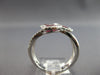 WIDE 1.39CT DIAMOND & AAA RUBY 14KT WHITE GOLD PEAR SHAPE & ROUND FUN LOVE RING