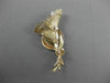 ANTIQUE LARGE 14KT YELLOW GOLD EXOTIC FLOWER BROOCH PIN SIMPLY AMAZING! #19766