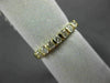 ESTATE .50CT DIAMOND 14K YELLOW GOLD 7 STONE OPEN CHANNEL ANNIVERSARY RING 22467