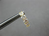ESTATE 1.37CT DIAMOND 18KT YELLOW GOLD 3D CLASSIC 5 STONE HUGGIE FUN EARRINGS