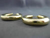 ESTATE WIDE 14KT YELLOW GOLD CLASSIC ROUND HOOP 3D HANGING EARRINGS #24350