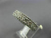 LARGE 3.20CT DIAMOND 14KT WHITE GOLD MILGRAIN ETERNITY WEDDING ANNIVERSARY RING