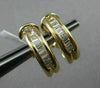ESTATE .51CT BAGUETTE DIAMOND 14KT YELLOW GOLD CLASSIC UMBRELLA CLIP ON EARRINGS