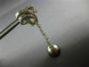 ESTATE LARGE 1.0CT DIAMOND & AAA TAHITIAN PEARL 14KT WHITE GOLD HANGING EARRINGS