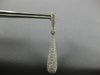 LARGE 4.74CT DIAMOND 14K WHITE GOLD ELONGATED TEAR DROP CLASSIC HANGING EARRINGS