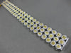 LARGE 20.24CT WHITE & FANCY YELLOW DIAMOND 18KT TWO TONE GOLD 3D TENNIS BRACELET