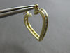.25CT DIAMOND 14KT YELLOW GOLD 3D MULTI HEART LOVE HOOP HANGING EARRINGS #28211