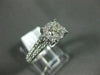 ESTATE .75CT ROUND DIAMOND 14K WHITE GOLD CLASSIC SOLITAIRE HALO ENGAGEMENT RING