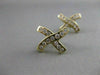 ESTATE .65CTW DIAMOND ETOILE "X" SHAPE 14KT YELLOW GOLD PUSHBACK EARRINGS #5919