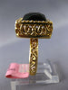 LARGE 7.48CT DIAMOND & AAA SMOKEY TOPAZ 14KT YELLOW GOLD CUSHION FILIGREE RING