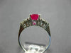 ESTATE 1.60CT DIAMOND & AAA OVAL CUT RUBY 14KT ROSE GOLD CLASSIC ENGAGEMENT RING