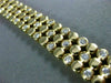 ESTATE WIDE 2.70CT DIAMOND 14KT YELLOW GOLD CLASSIC 3 ROW ETOILE BRACELET #2625