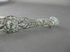 ANTIQUE 1.60CTW OLD MINE CUT DIAMOND PLATINUM OPEN FILIGREE PIN BROOCH F/G #2121