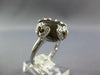 WIDE 9.91CT DIAMOND & AAA SMOKEY TOPAZ 14KT WHITE GOLD 3D MULTI HEART FUN RING