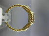 ESTATE .73CT DIAMOND 14KT WHITE & YELLOW GOLD 3D ROUND & SQUARE PAVE ROPE RING