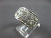 WIDE 1.0CT DIAMOND 18KT WHITE GOLD 3D MULTI HEART SEMI ETERNITY ANNIVERSARY RING