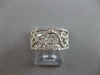 WIDE .57CT DIAMOND 18KT WHITE GOLD 3D OPEN FILIGREE WEDDING ANNIVERSARY #27591