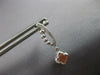 ESTATE .14CT DIAMOND 14KT WHITE GOLD 3D FOUR LEAF CLOVER FUN HANGING EARRINGS
