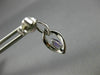 .42CT DIAMOND & AAA AMETHYST 14K WHITE GOLD ROUND & MARQUISE LEAF EARRINGS