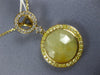 5.36CT WHITE & YELLOW DIAMOND & YELLOW SAPPHIRE 18K YELLOW GOLD CIRCULAR PENDANT