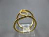 ESTATE WIDE 1.20CT DIAMOND 14KT YELLOW GOLD 3D CLASSIC LEAF LOVE KNOT FUN RING