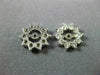 ESTATE .60CT DIAMOND 14KT WHITE GOLD CLASSIC FLOWER STAR EARRING JACKETS #17848