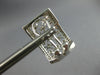 LARGE 1.27CT DIAMOND 18KT WHITE GOLD MULTI FLOWER OPEN FILIGREE HANGING EARRINGS