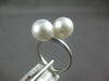 ESTATE AAA SOUTH SEA PEARL 14KT WHITE GOLD 3D CLASSIC CRISS CROSS LOVE RING
