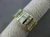 ESTATE WIDE 1.64CT DIAMOND 14KT YELLOW GOLD WEDDING ANNIVERSARY RING 9mm #11857