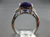 ESTATE 5.49CT DIAMOND & AAA AMETHYST 14KT WHITE GOLD OVAL & ROUND FUN LOVE RING