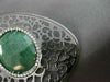 ESTATE 2.23CT DIAMOND AAA AGATE & ONYX 14KT BLACK GOLD FILIGREE CLIP ON EARRINGS