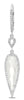 4.67CT DIAMOND & AAA TOPAZ 14KT WHITE GOLD TEAR DROP LEVERBACK HANGING EARRINGS