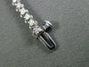 ESTATE 1.0CT DIAMOND 14KT WHITE GOLD FOUR PRONG 3D CLASSIC TENNIS BRACELET 3mm