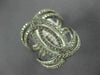 ESTATE LARGE .93CT DIAMOND 14KT WHITE GOLD 3D MULTI ROW INFINITY LOVE KNOT RING