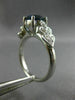ESTATE 1.45CT DIAMOND & AAA SAPPHIRE 14KT WHITE GOLD 3D FILIGREE ENGAGEMENT RING