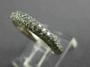 ESTATE .40CT ROUND DIAMOND 18KT WHITE GOLD PAVE ETERNITY ANNIVERSARY RING #13366