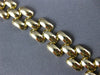 ESTATE EXTRA LONG AAA ONYX 14KT YELLOW GOLD 3D PANTHER TOGGLE BRACELET #27166